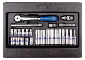 KING TONY 92526MR - TERMOFORMADO 1/4' 2526MR 26 PZAS