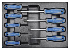 KING TONY 931909PR - MóDULO PARA CARRO  9 DESTORNILLADORES TORX T8-T40