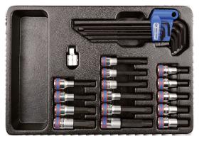 KING TONY 991024MR50 - MODULO DE LLAVES EN PULGADAS PARA CARRO 26 PIEZAS