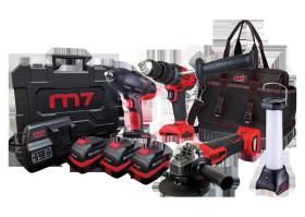 KING TONY M7PACKV8 - M7 - PACK ELECTRO DG501-DH101-DW18502A-DFL101-DB1850 + BA801