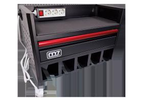 KING TONY M7S9509 - ESTANTERíA DE ALMACENAJE ELECTRO PORTáTIL 5 RANURAS + ENCHUF