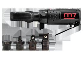 KING TONY NE0104KIT - M7 - MINI CARRACA NEUMáTICA CON CUADRADO INTERCAMBIABLES
